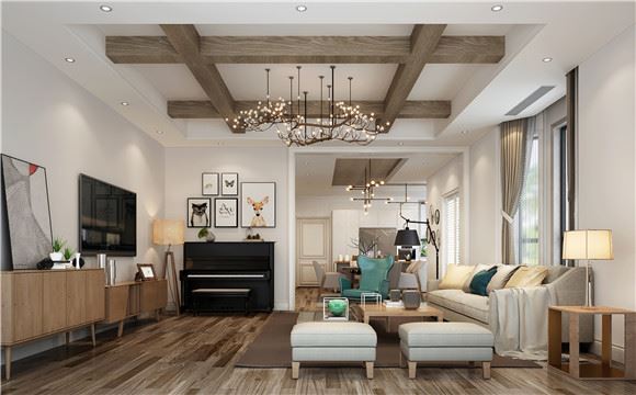 120平复式公寓装修效果图  实力打造优质舒适生活