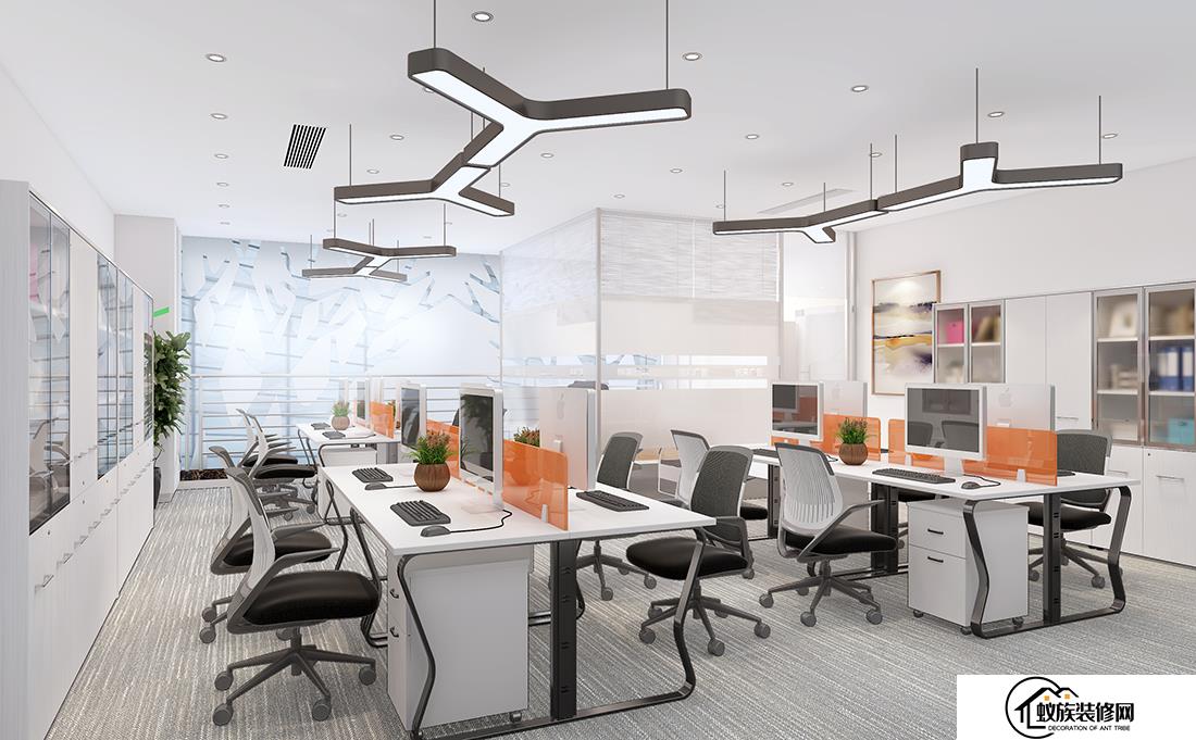 第2套电商公司办公室装修设计风格效果图图片
